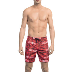 Bikkembergs Red Polyester Men Swim Short - Boardshorts