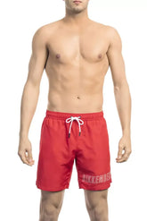 Bikkembergs Red Polyester Men Swim Short - Swim Boxers