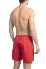 Bikkembergs Red Polyester Men Swim Short - Swim Boxers