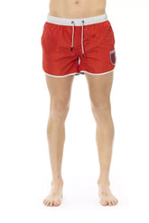 Bikkembergs Red Polyester Men Swim Short - Swim Boxers