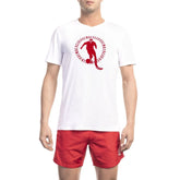 Bikkembergs White Cotton Men T-Shirt - T-Shirts
