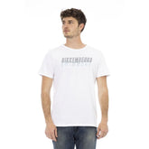 Bikkembergs White Cotton Men T-Shirt - T-Shirts