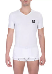 Bikkembergs White Cotton Men’s T-Shirt - S - T-Shirts