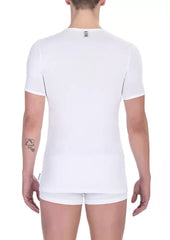 Bikkembergs White Cotton Men’s T-Shirt - T-Shirts