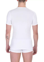Bikkembergs White Cotton Men’s T-Shirt - T-Shirts