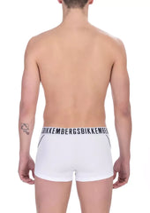 Bikkembergs White Cotton Men’s Trunk Pack - Trunks