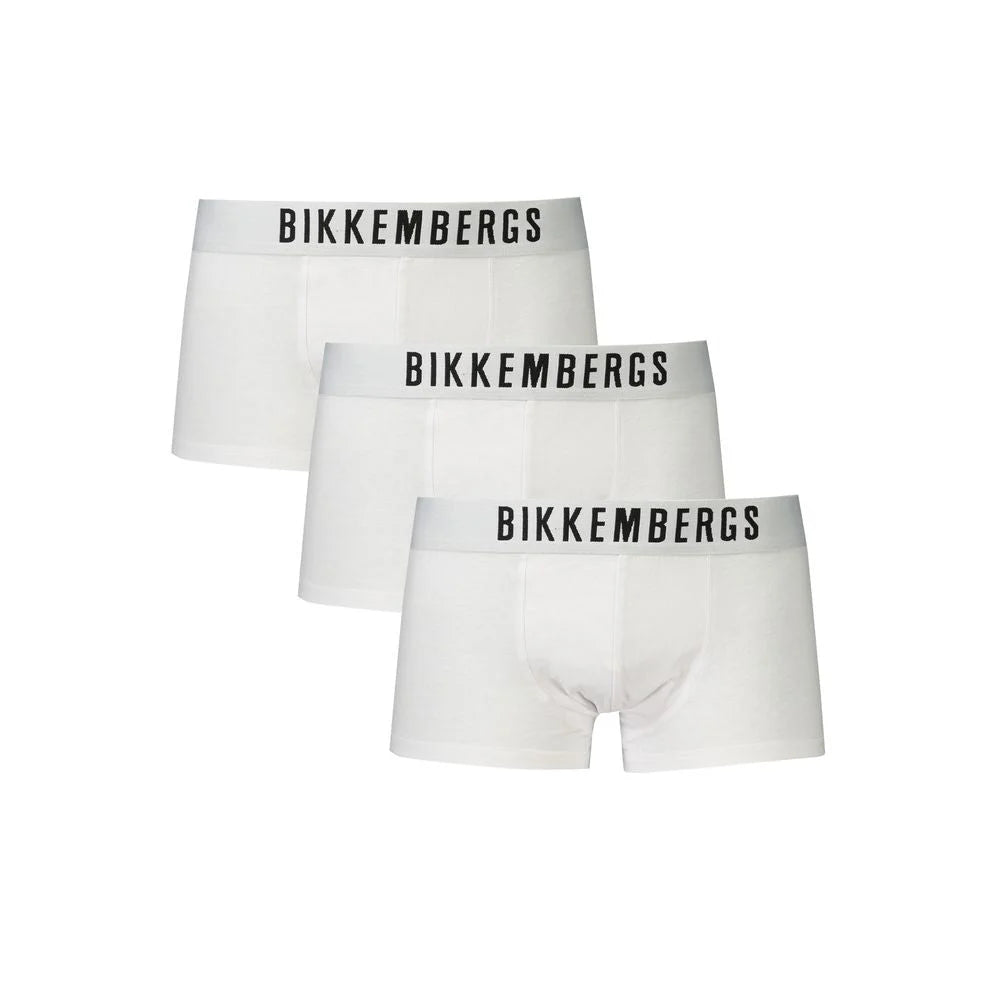 Bikkembergs White Cotton Underwear - Boxer Briefs