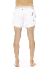 Bikkembergs White Polyester Men Swim Short - Swim Boxers