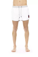 Bikkembergs White Polyester Men Swim Short - Swim Boxers