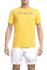 Bikkembergs Yellow Cotton Men T-Shirt - T-Shirts