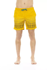 Bikkembergs Yellow Polyester Men Swim Short - Boardshorts