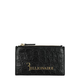 Billionaire Italian Couture Black Crocodile Cardholders