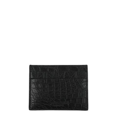 Billionaire Italian Couture Black Crocodile Cardholders