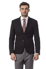 Billionaire Italian Couture Black Wool Blazer - IT50 | L
