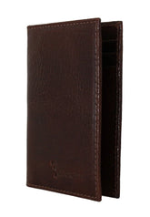 Billionaire Italian Couture Brown Leather Bifold Wallet - Wallets