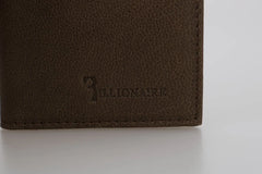 Billionaire Italian Couture Brown Leather Bifold Wallet - Wallets