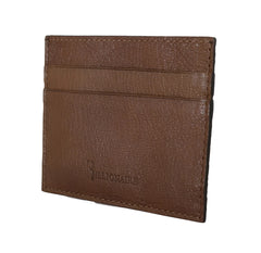 Billionaire Italian Couture Brown Leather Cardholder Wallet - Card Cases