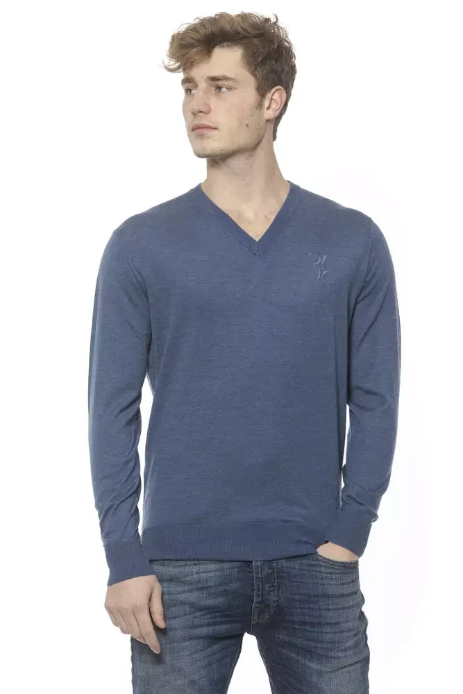 Billionaire Italian Couture Elegant Cashmere V-Neck Men’s Sweater - S - Sweaters