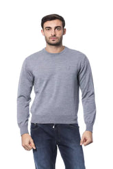 Billionaire Italian Couture Gray Merino Wool Men Sweater - S - Sweaters