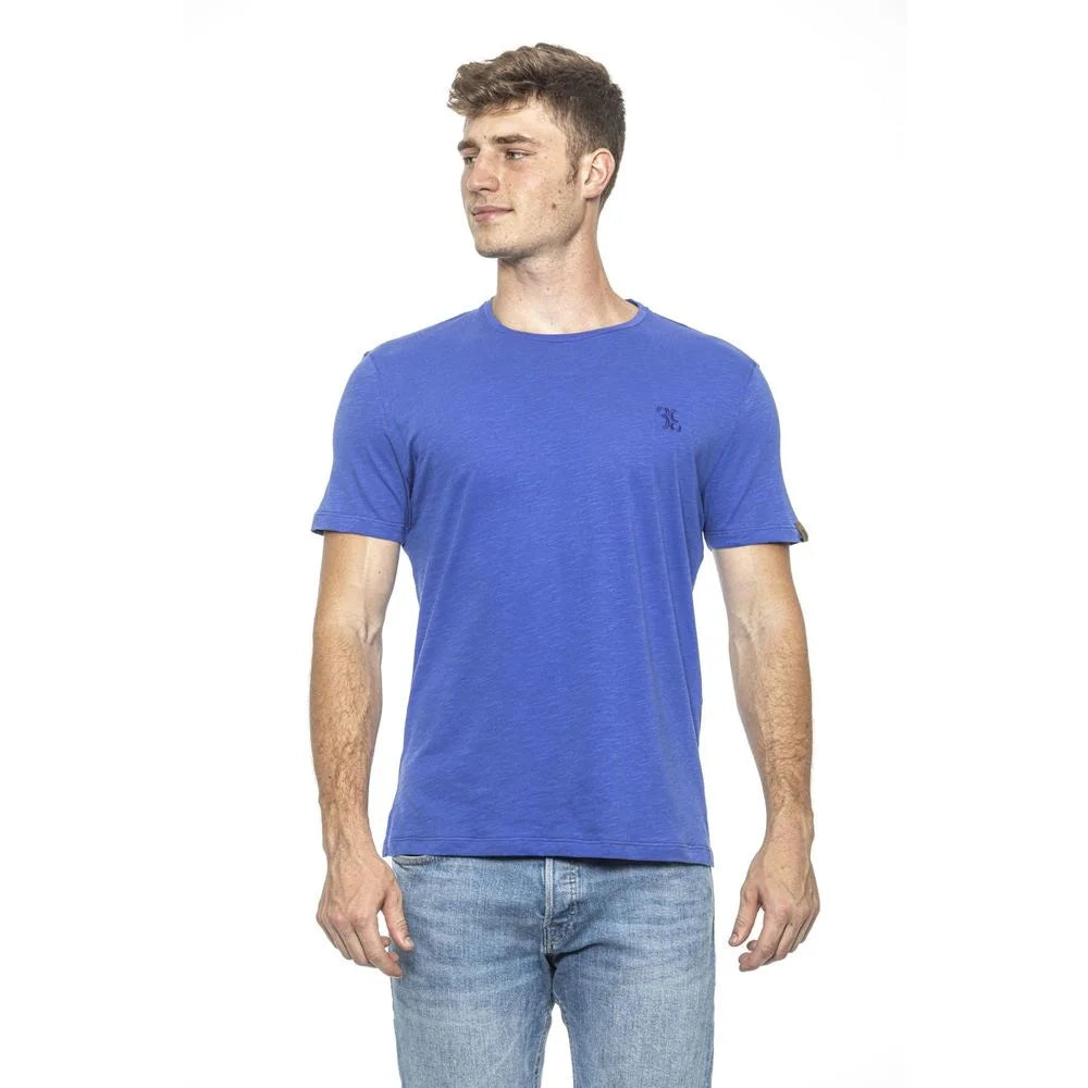 Billionaire Italian Couture Light Blue Cotton T-Shirt - S - T-Shirts