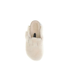 BIRKENSTOCK 1774 Cream Fur Mules - EU37/US7