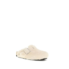 BIRKENSTOCK 1774 Cream Fur Mules - EU37/US7