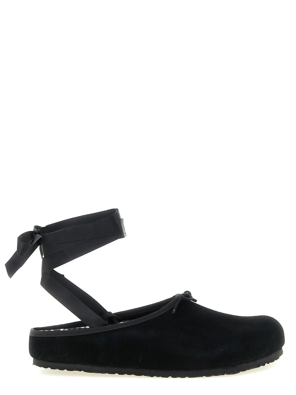 Birkenstock Black Suede Leather Ballet Flats - EU39/US9