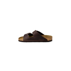 Birkenstock Brown Leather Slippers