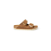 Birkenstock Brown Leather Slippers