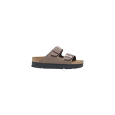 Birkenstock Brown Synthetic Platform Sandals