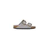 Birkenstock Gray Leather Slipper - Sandals