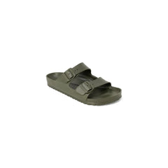 Birkenstock Green Plastic Flat Sandals