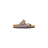 Birkenstock Purple Suede Leather Strap-On Sandals - EU37/US7