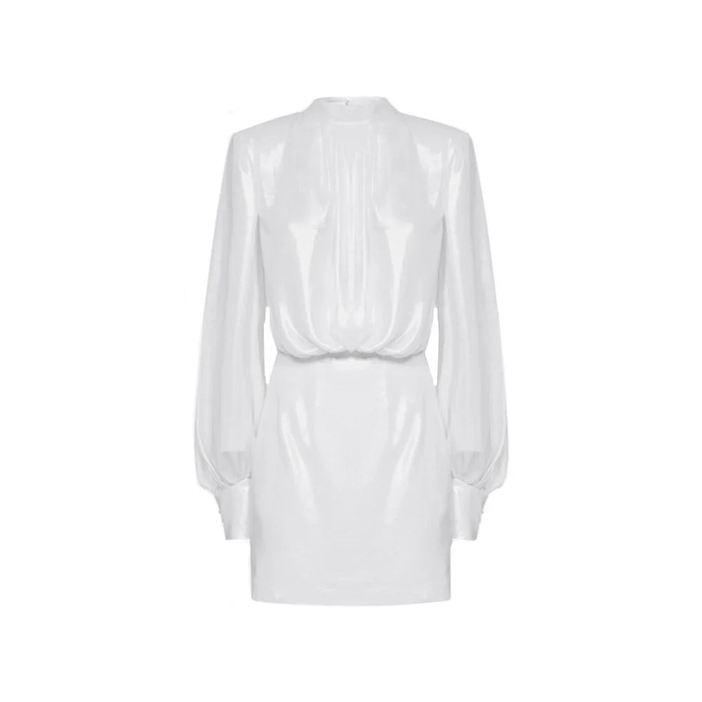 BLANCA VITA Abelia Laminated Mini Dress - 42 - Dresses