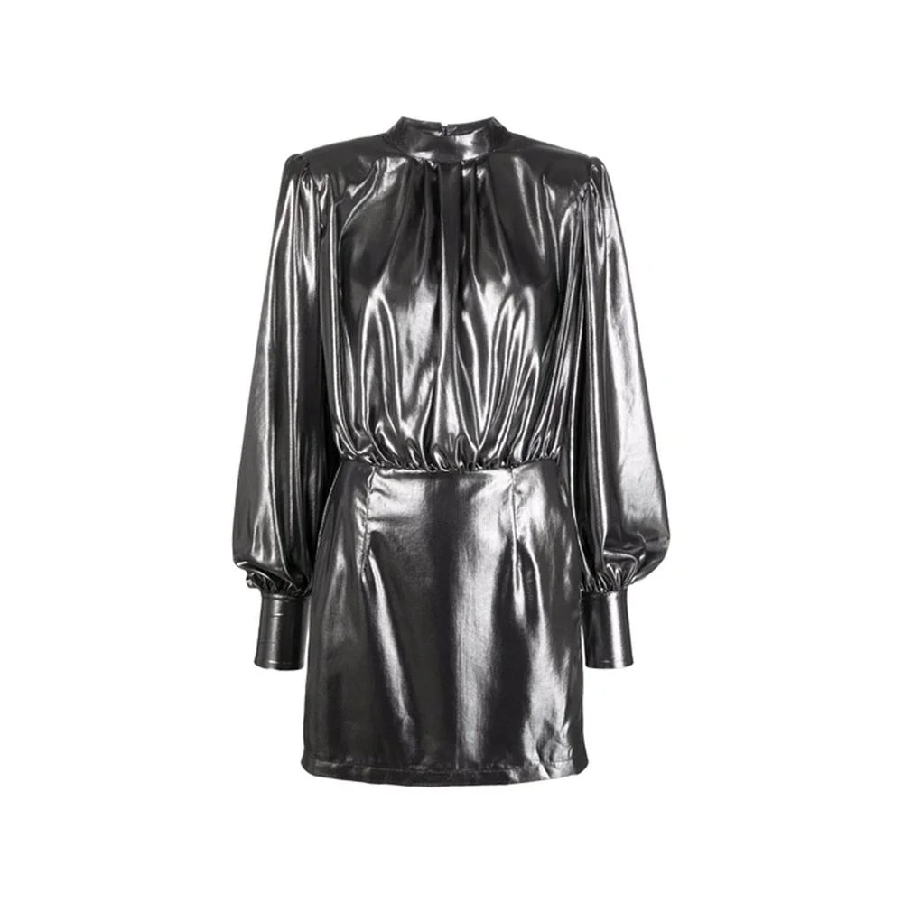 BLANCA VITA Abelia Laminated Mini Dress - 44 - Dresses