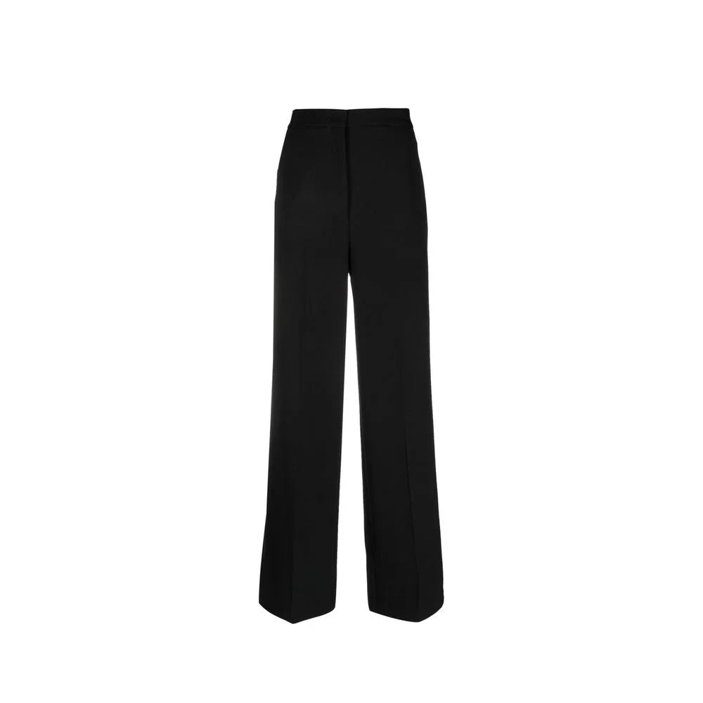 BLANCA VITA Black Elastane Casual Pants - 42