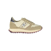 Blauer Beige Leather Women Sneaker - Sneakers