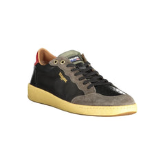 Blauer Black Leather Men Sneaker - Sneakers