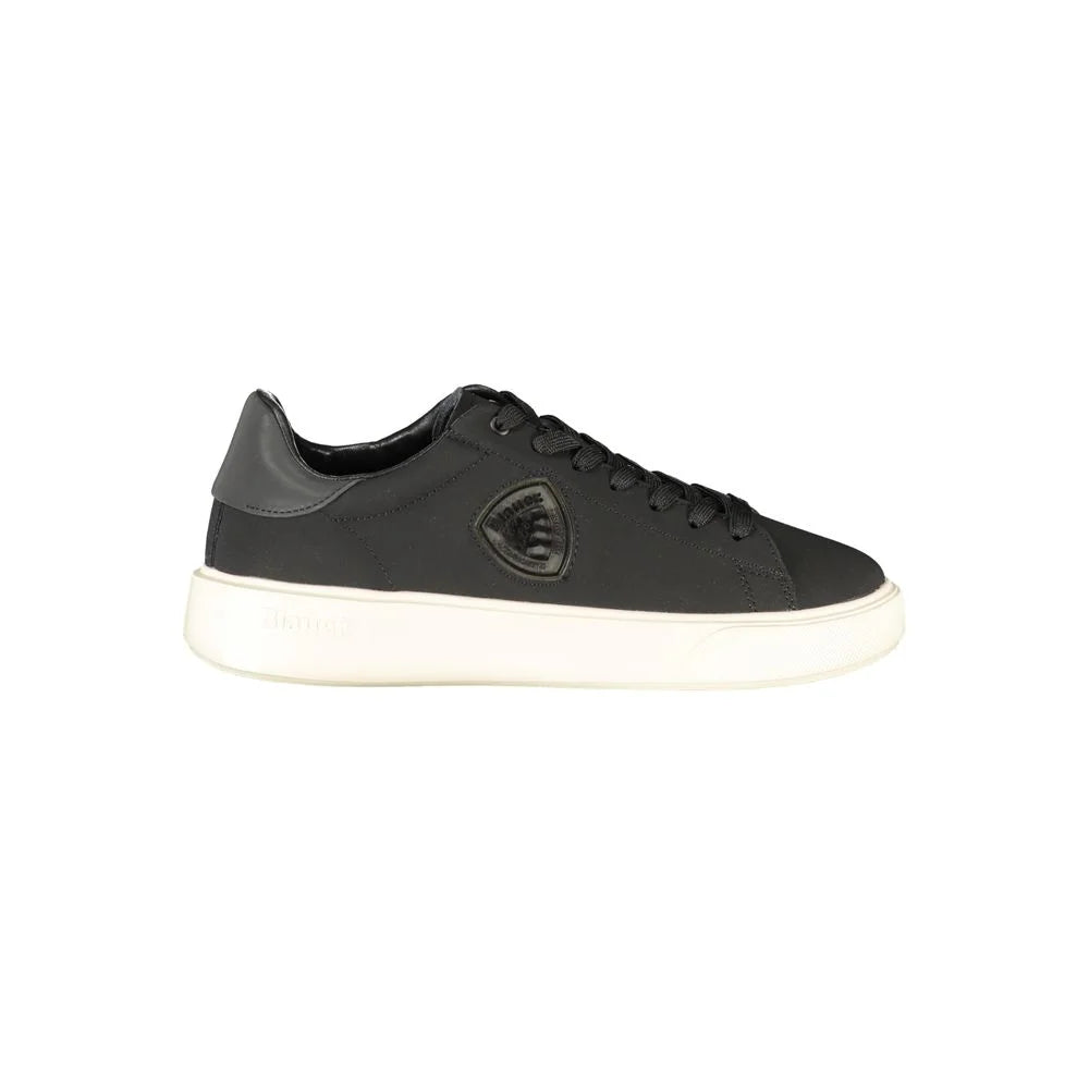 Blauer Black Leather Men Sneaker - Sneakers
