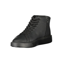 Blauer Black Leather Men Sneaker - Sneakers