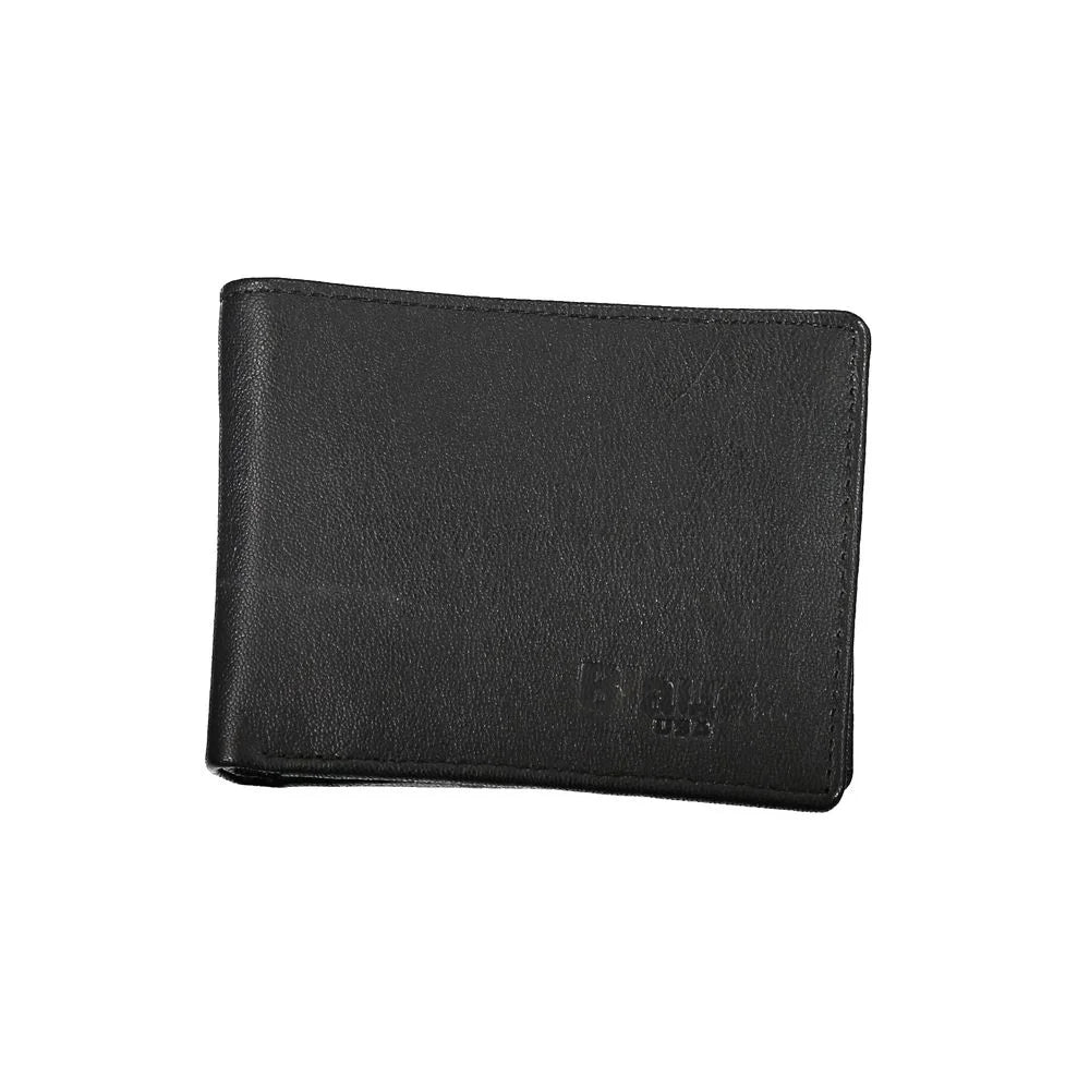 Blauer Black Leather Wallet - Wallets