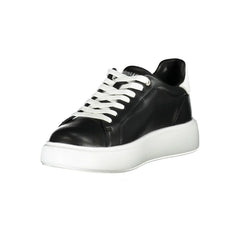 Blauer Black Leather Women Sneaker