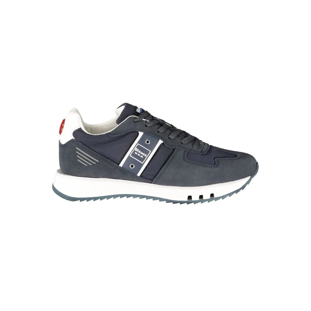 Blauer Blue Leather Men Sneaker - EU43/US10 - Sneakers