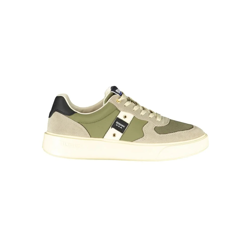 Blauer Green Leather Men Sneaker - Sneakers
