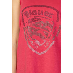 Blauer Pink Cotton Tank Top - XL