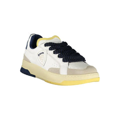 Blauer White Leather Men Sneaker - Sneakers