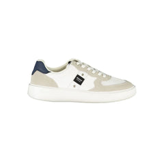 Blauer White Leather Men Sneaker - Sneakers