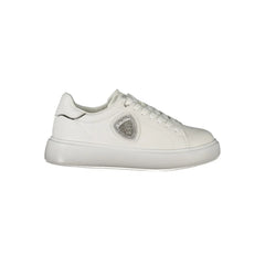 Blauer White Leather Women Sneaker