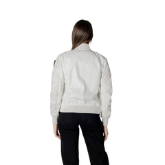 Blauer White Polyamide Jackets & Coat - IT38|XS