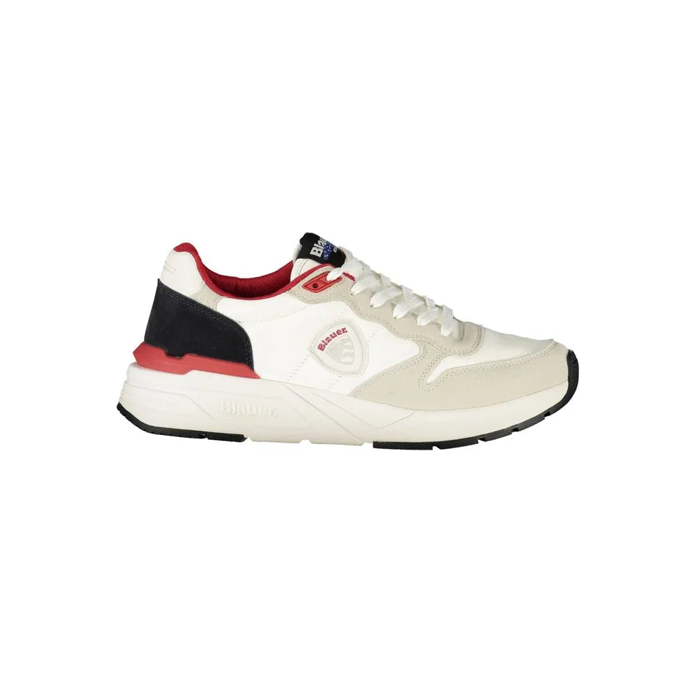 Blauer White Polyester Men Sneaker - Sneakers